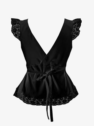The Brigitte silk cami - Onyx