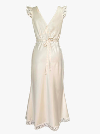 The Romy midi slip dress - Ecru