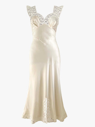 The Romy midi slip dress - Ecru