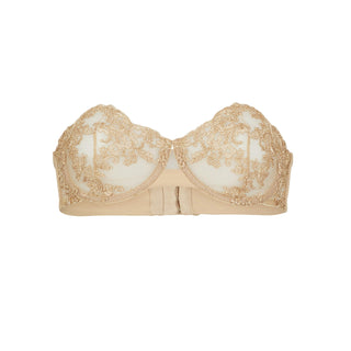 Oat Clam Bra-Strapless Balcony Bra-Coutille