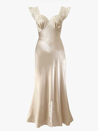 The Romy silk midi dress - Affogato