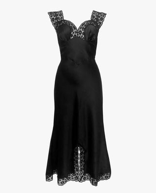 knee length dresses for ladies Ledger- Mini French Corded Lace Wedding Dress – Daughters of Simone main image 1